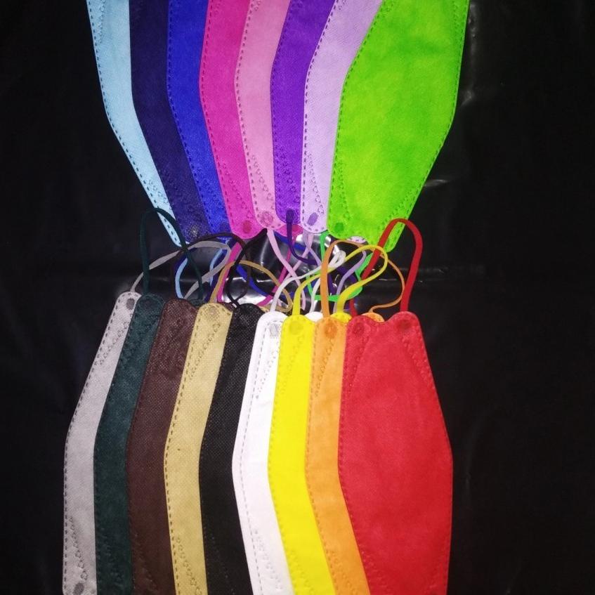 10.10 Product HOT MASKER KF94 RAINBOW MASKER MODEL KOREA KF 94 WARNA WARNI 4PLY CAREION