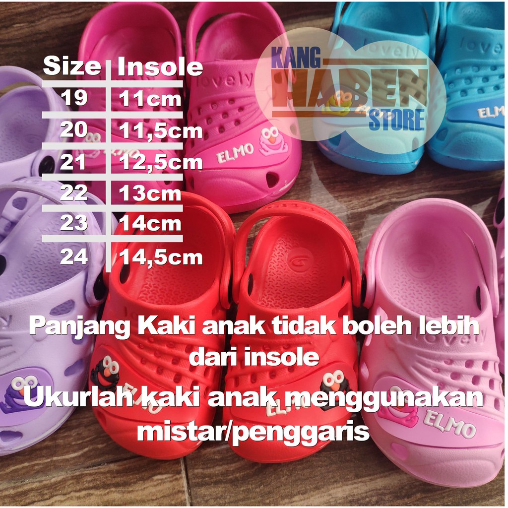 255ELM Sandal Baim Anak Kecil Karakter ELM0 Perempuan dan Laki Laki Dulux