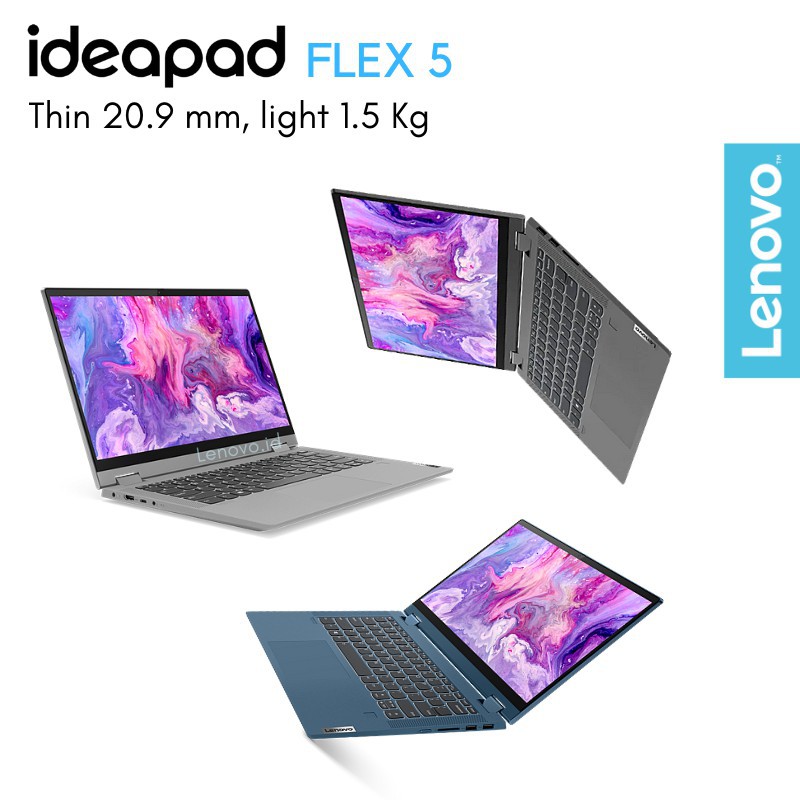Lenovo Flex 5-14IIL05 81X1006AID 81X1002QID 81X10069ID - [ i7-1065G7/ 16GB/ 1TB ssd/ IRIS MX330 2GB]