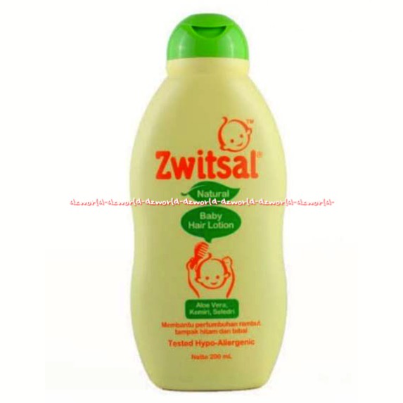 Zwitsal Natural Baby Hair Lotion 200ml Mengandung Aloe Vera Membantu Pertumbuhan Rambut Bayi losion Rambut Bayi