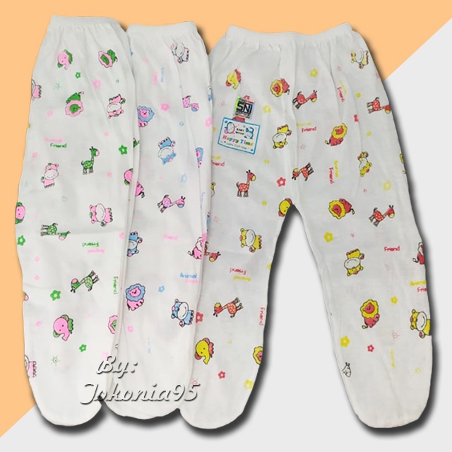 Celana Panjang Bayi 0-3 month Tutup Kaki Merk Ana Smile Murah dan Nyaman