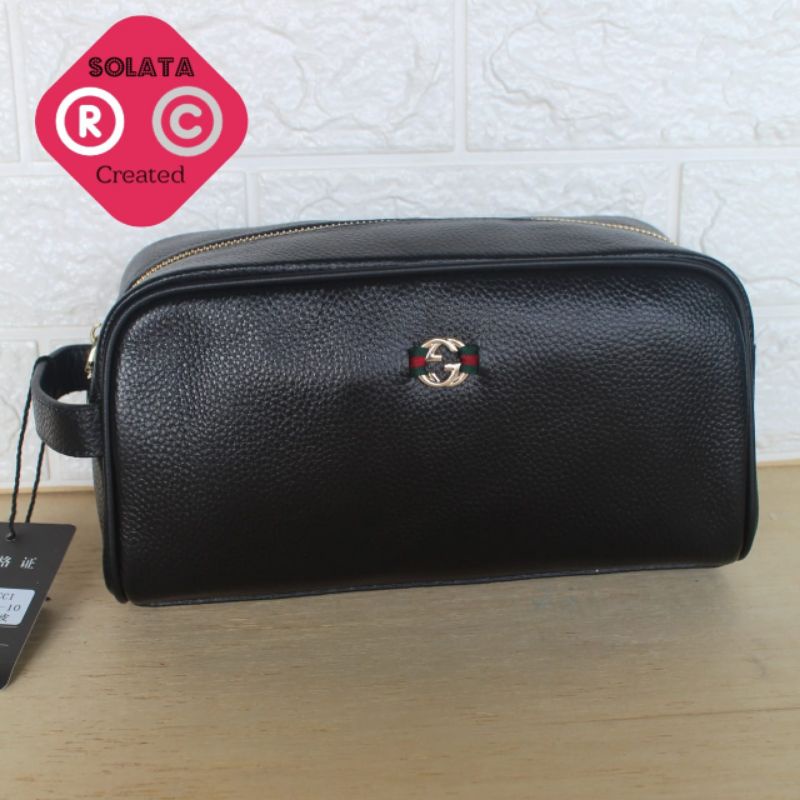 POUCH BAG KULIT ASLI PRIA - HANDBAG PRIA WANITA IMPORT KULIT ASLI - CLUTCH IMPORT - HANDBAG KULIT