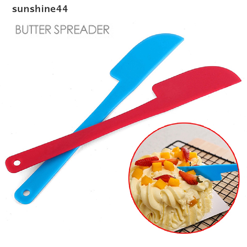 Sunshine 1 Pak Spatula / Brush Krim / Mentega Bahan Plastik Untuk Membuat Kue