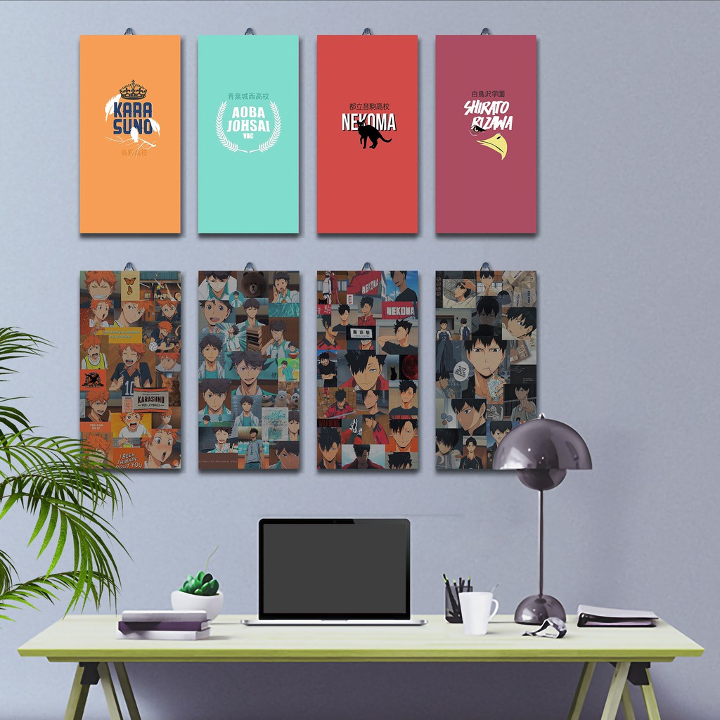 Poster Kayu Anime Haikyu KARASUNO / Dekorasi Kamar/Poster murah/ Keren / desain / foto / gambar