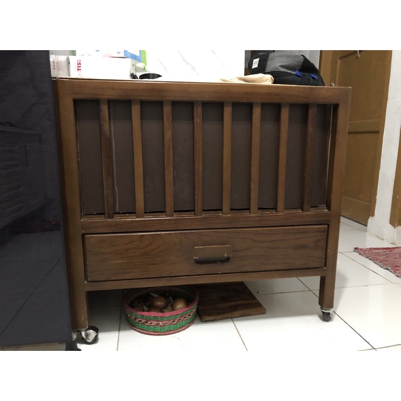 Preloved Box Bayi Kayu Jati