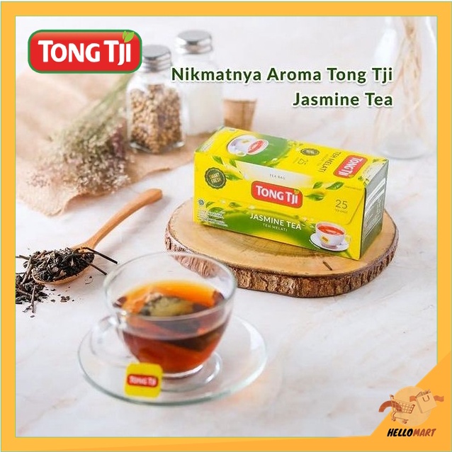 ORIGINAL Tong Tji Jasmine Tea 25s / Tong Tji Teh Celup / HELLOMARTID