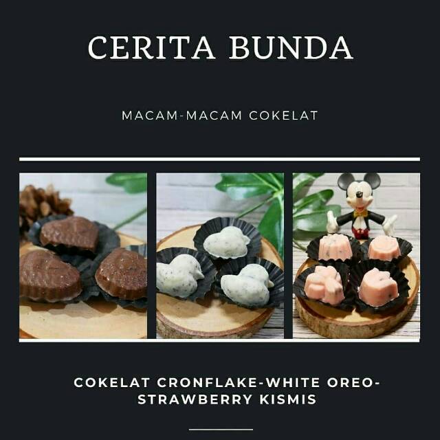 

Cokelat homemade 3 rasa