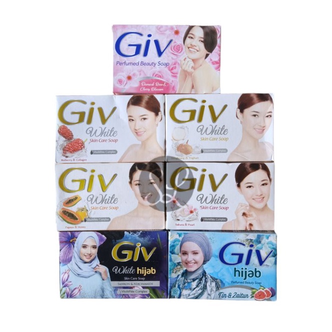 Giv Sabun Batang 76gr Giv White Skin Care Soap Sabun Mandi Bar Soap Whitening Mandi Body Bath