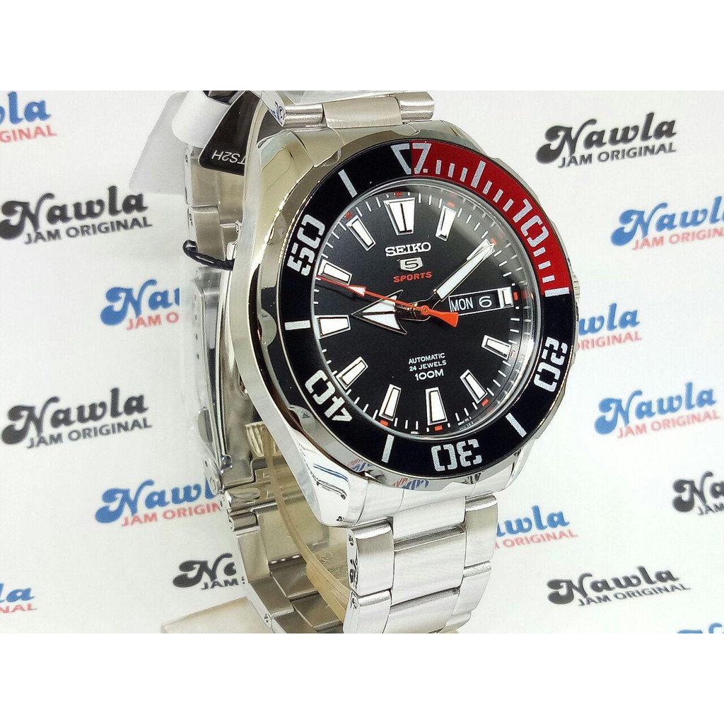 Seiko 5 Sports SRPC57K1 Coke Bezel - Jam Tangan Pria SRPC57