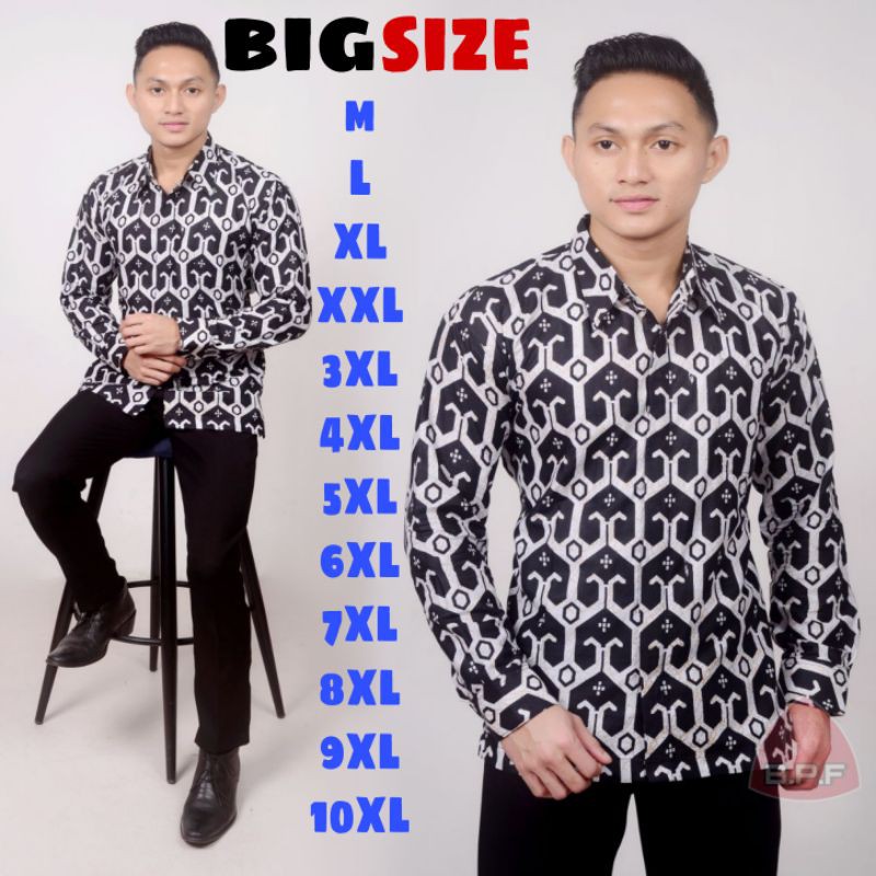 NEW ARRIVAL DISTRO BATIK PRIA SIZE JUMBO M L XL XXL 3XL 4XL 5XL 6XL 7XL 8XL 9XL 10XL