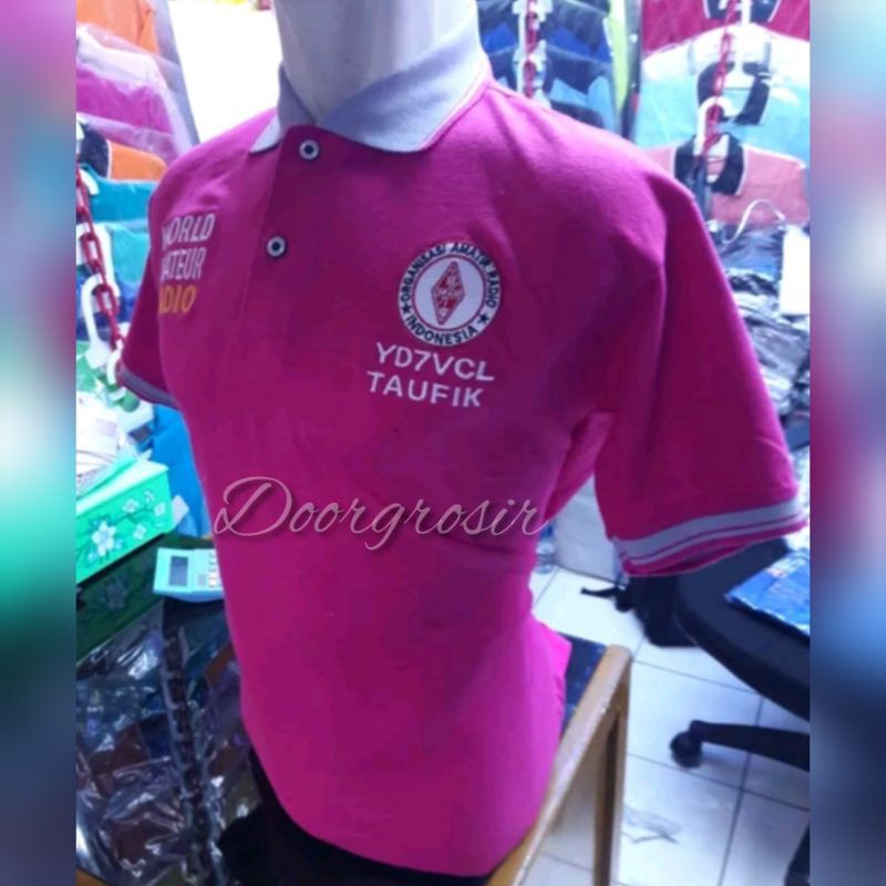 Kaos Lacoste Katun Seragam ORARI Bordir