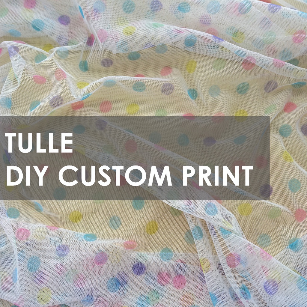 Kain Soft Tulle Digital Print Jasa dan Kain