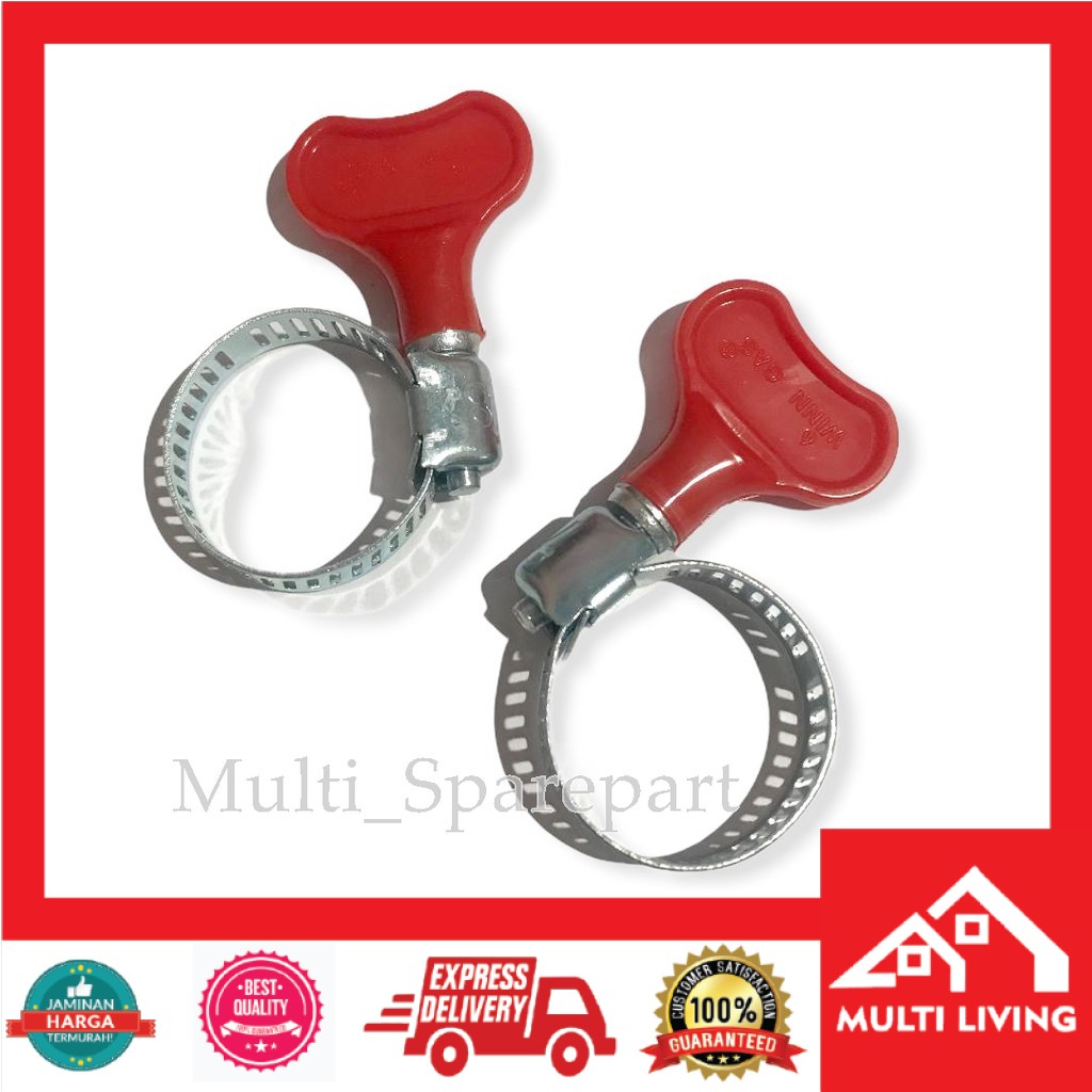 Klem Selang Merk WINN GAS - KLEM KUPING Selang Regulator - Hose Clamp 7/8&quot; Cincin Pengencang Selang