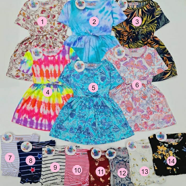 [PILIH MOTIF] BOBOO KIDS NS DRESS 12345 TAHUN