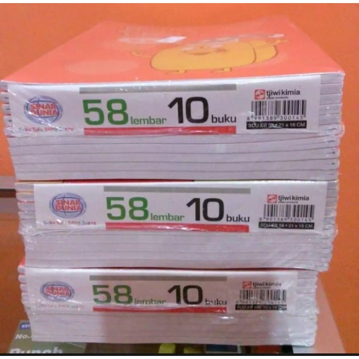

CODE0C6 BUKU TULIS BERGARIS SIDU 58 LEMBAR ISI 10 BUKU