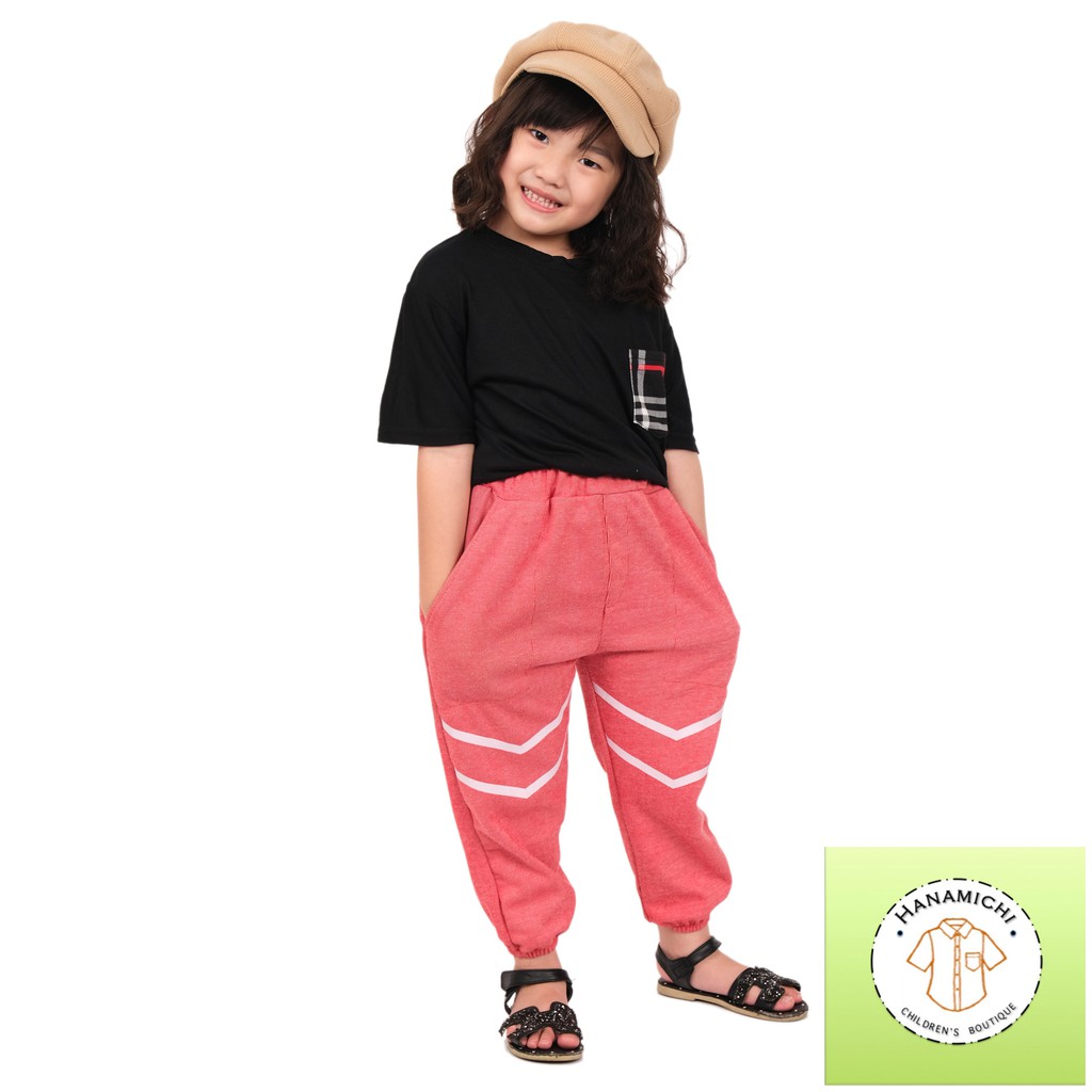 Hanamichi YERY Celana Jogger / Joger Anak Motif Garis