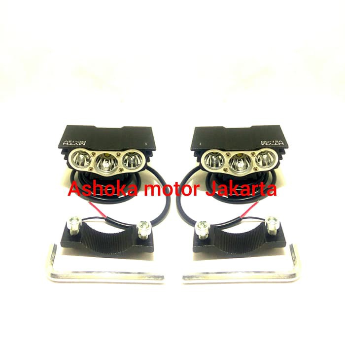 1178/lampu LED motor 3 sisi mata putih Strobo sorot