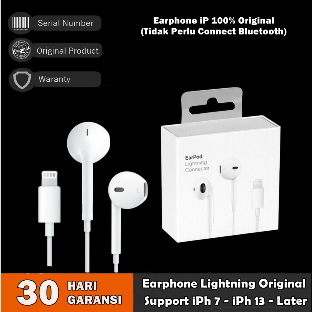 REDZMII - Headset Lightning Ifhone Original / Earphone / Handsfree / Headphone