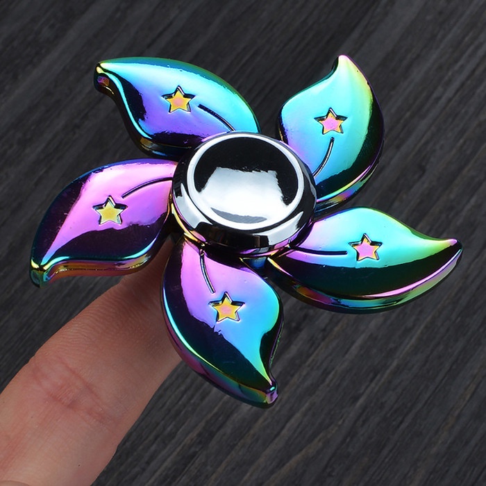 Fidget Spinner Metal Rainbow Star