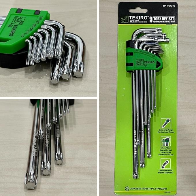 Kunci L set tekiro 9pcs panjang bintang Kunci l tekiro 9pis bunga ASLI