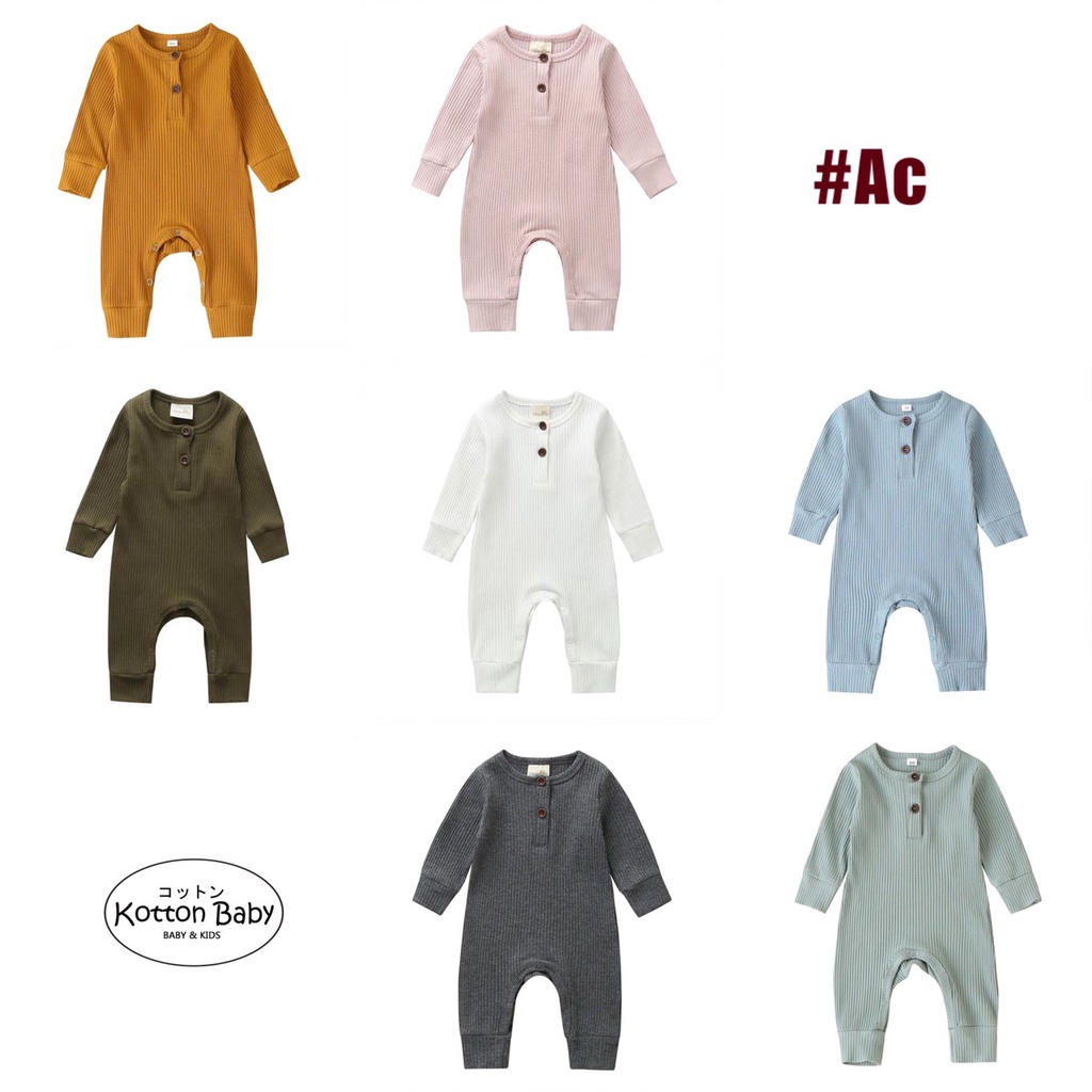 0-12bln JUMPER BASIC BAYI | JUMPSUIT ROMPER BAJU PAKAIAN ANAK catalog XMY AC