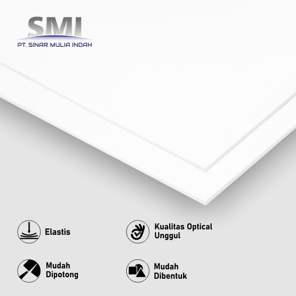 

Akrilik Lembaran Putih Susu Tembus 5MM x 1.22M x 2.44M - SMI Store