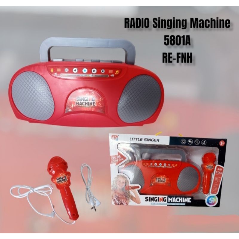 5812A Mainan Radio untuk Menyanyi Karaoke / Singging Machine Hello Kitty Avengers dll