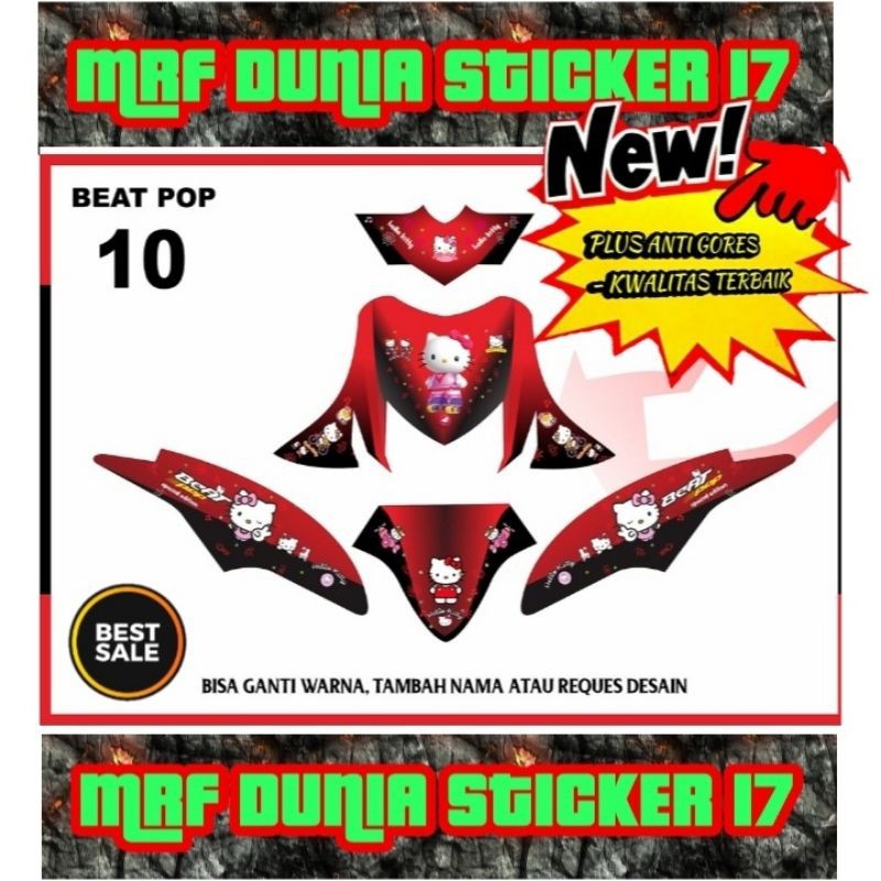 sticker dekal beat pop full body decal beat pop stiker  beat pop motor beat pop full body 10