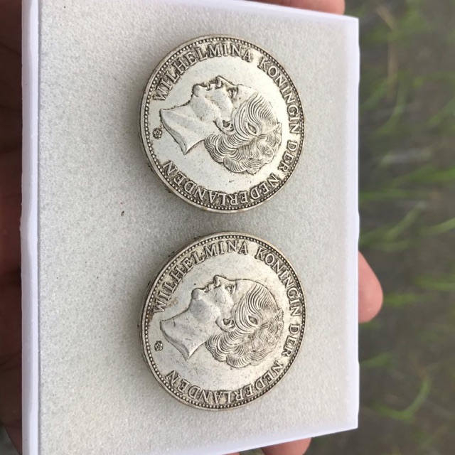 Koin Kuno Wilhelmina 1919 Silver Edisi Khusus 011