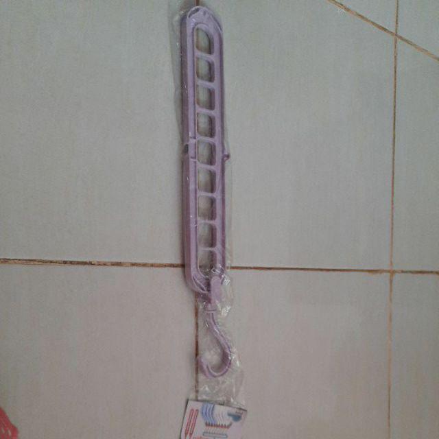 Hanger Gantungan Baju Celana Serbaguna 9 Lubang Multifungsi