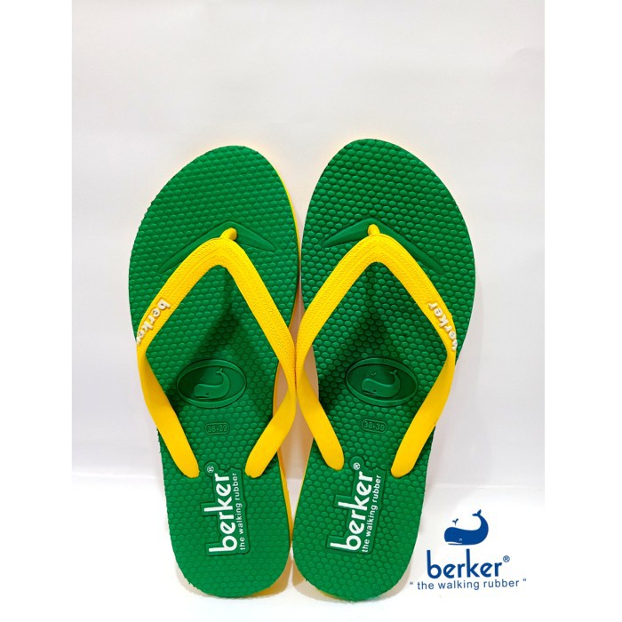 SANDAL JEPIT WANITA / BERKER / DUOS LADIES YELLOW GREEN