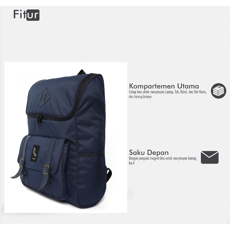 STRUGGLE NAVY |ManNeedMe x URBAN| Tas Ransel Pria Wanita Punggung Backpack ORIGNAL