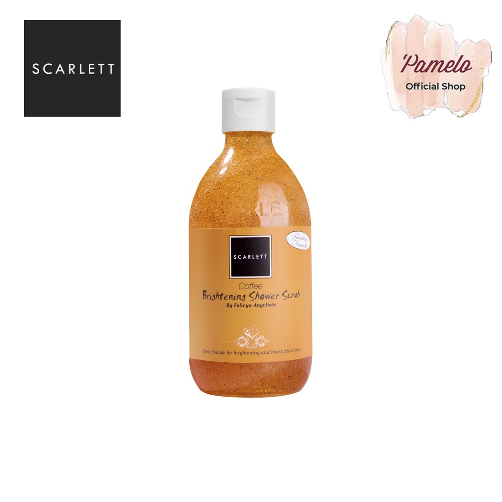 ❤️ Pamelo ❤️ Scarlett Whitening BPOM SALE 100% RESMI ORIGINAL SCARLET SCARLETT BY FELICYA ANGELISTA-Body Wash Coffee