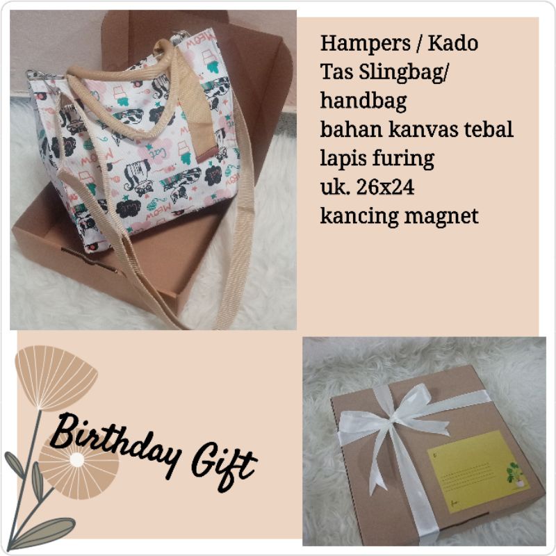 

Hampers/ Kado Ulang tahun / kado cewek
