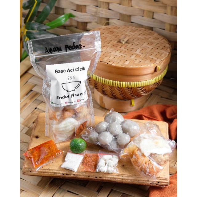 

Baso Aci Cicik Ayam suwir Pedas