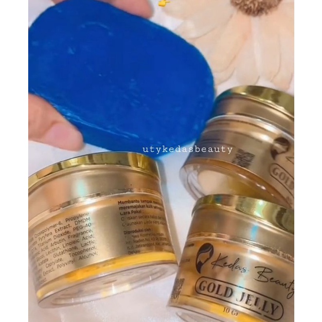 Paket 3 gold jelly + 1 sabun kedas beauty original reseller resmi