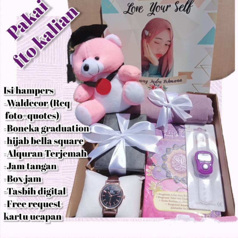 

Kado Graduation,Kado Wedding,Kado Ulang Tahun Cewe, Hampers idul fitri, kado costum Waldecor