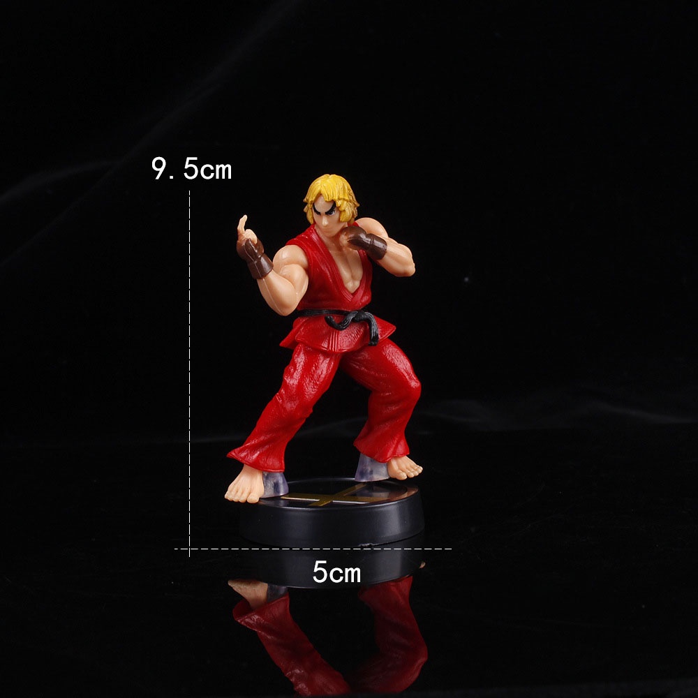 Mainan Boneka Action Figure Model Anime Ken Masters Hoshi Ryu Street Fighter Bahan PVC Ukuran 10cm Untuk Dekorasi