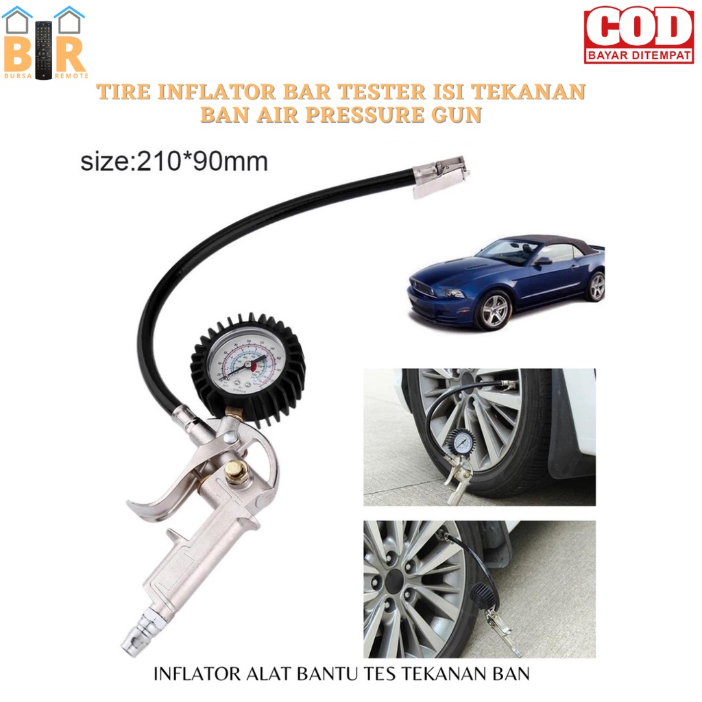 TESTER ISI TEKANAN BAN AIR PRESSURE GUN TIRE INFLATOR BAR