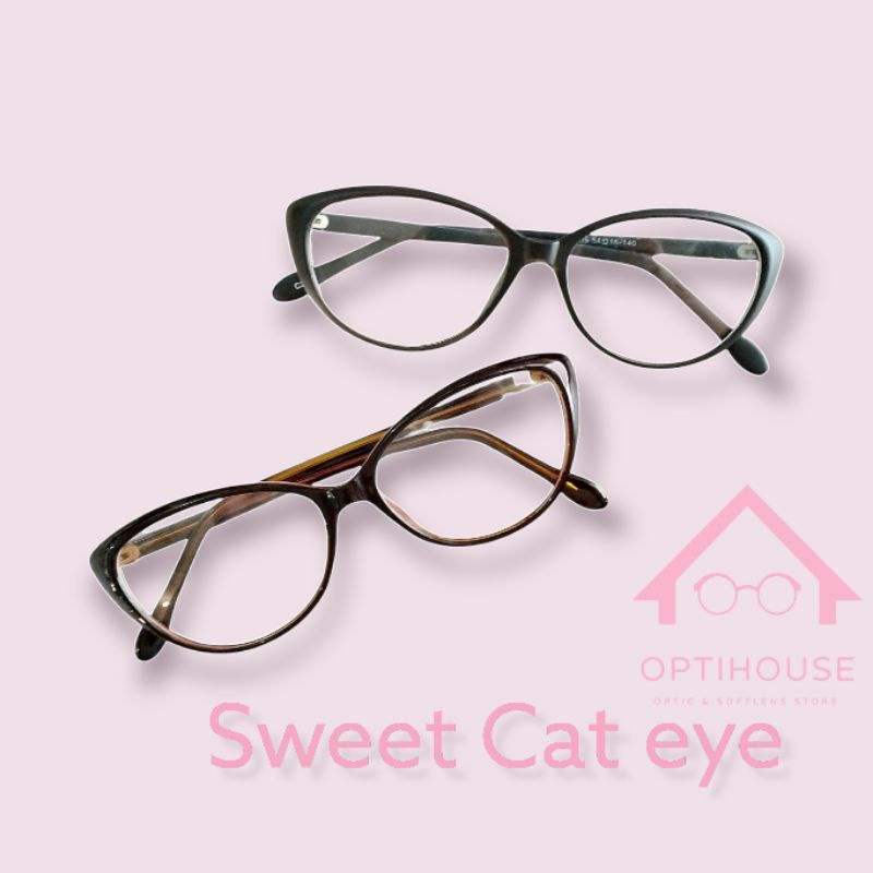 Kacamata Wanita model cat eye Catty duo oph 605