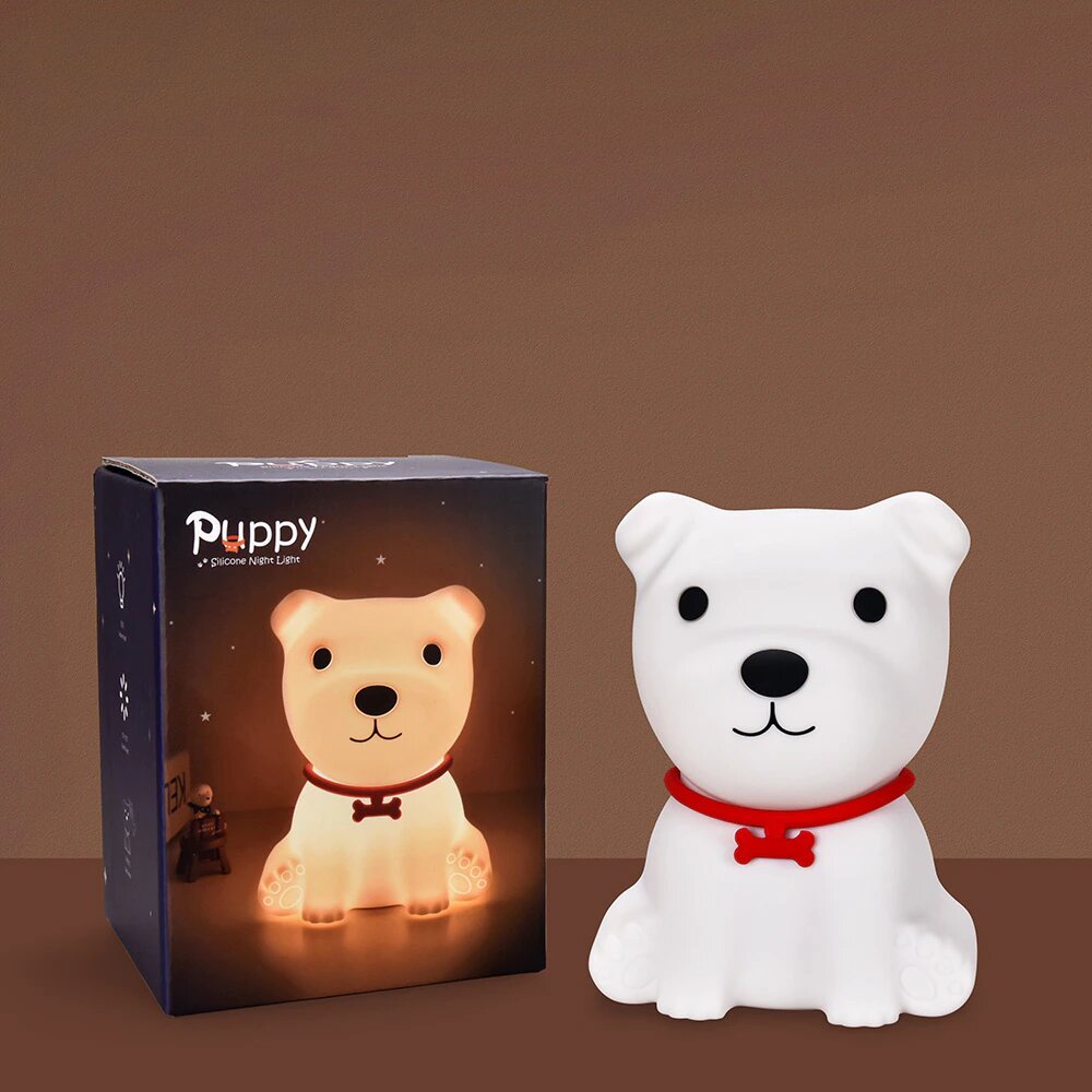 Lampu Tidur Malam Anak Sensor Gerak Model Cute Dog With Remote Control