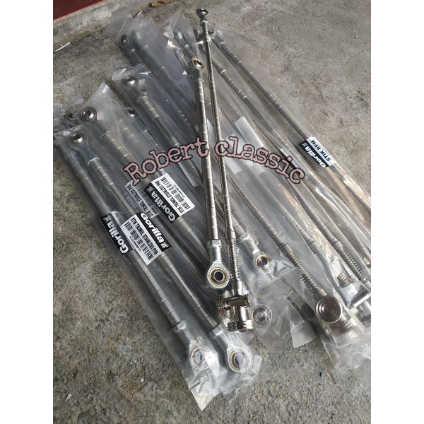 stik rem stainlis set stanhub/penahan tromol belakang cb rx king Supra 125