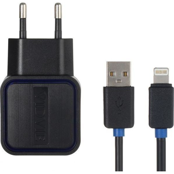 Wall Charger Vidvie 2 USB Port PLE202 i5 iphone lightning - travel charger vidvie fast charging