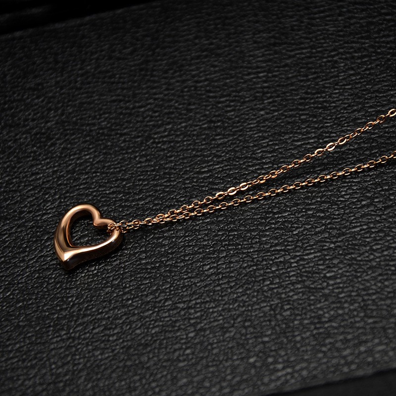 [New] Kalung fashion titanium mini korea hadiah wanita cewek love anti karat KK079 love