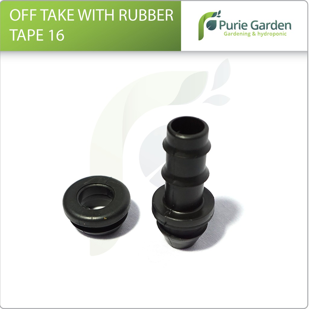 Off Take With Grommet Rubber D. 16mm Irritec