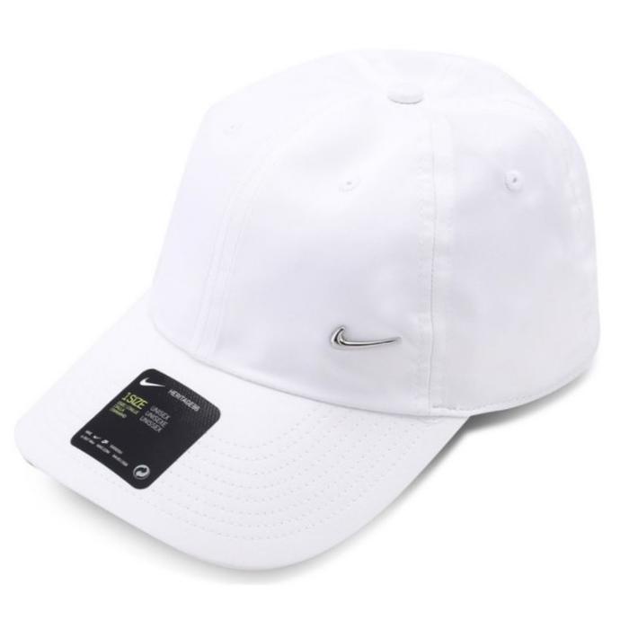 Nike Metal Swoosh H86 Cap 943092-100 - White Putih Topi Original 100%