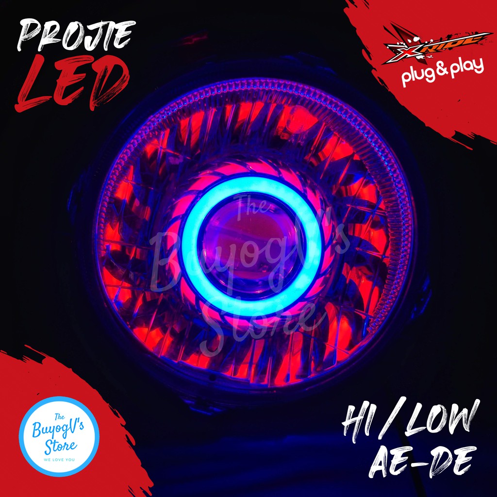 Projie LED X-Ride Xride Old 115 Hi Low Bukan Projie HID