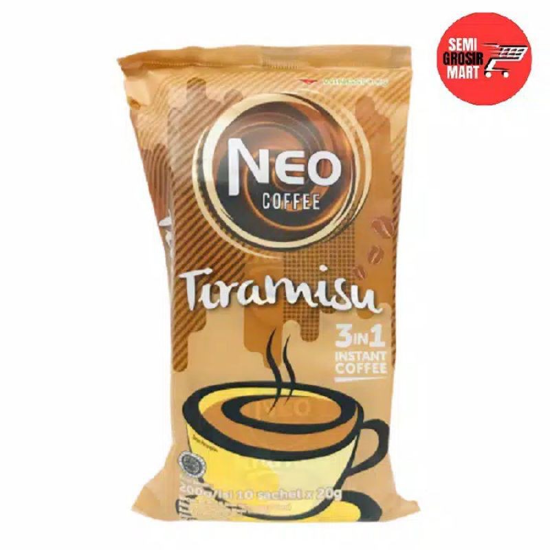 

Neo Coffee Tiramisu 3in1 Bag 10 Sachet x 20gr