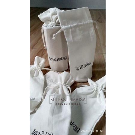 Kantong souvenir botol tumbler custom sablon