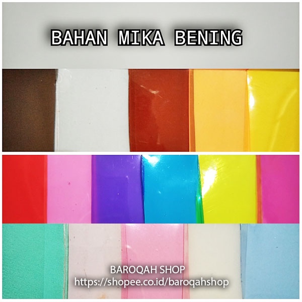 Mika Bening Transparan PREMIUM Lentur Tebal Meteran untuk Bahan Tas Sepatu Sandal dan kerajinan